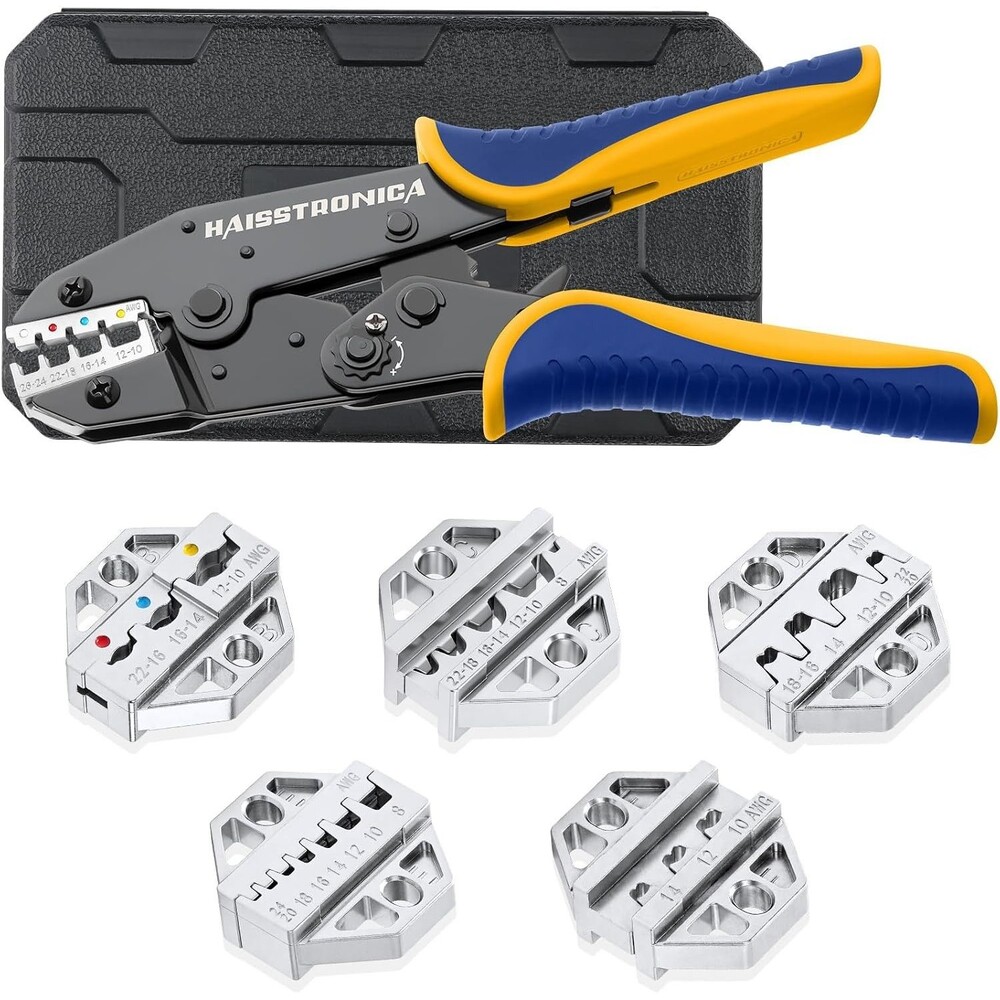 Haisstronica 6-Piece Ratchet Wire Crimping Tool Set